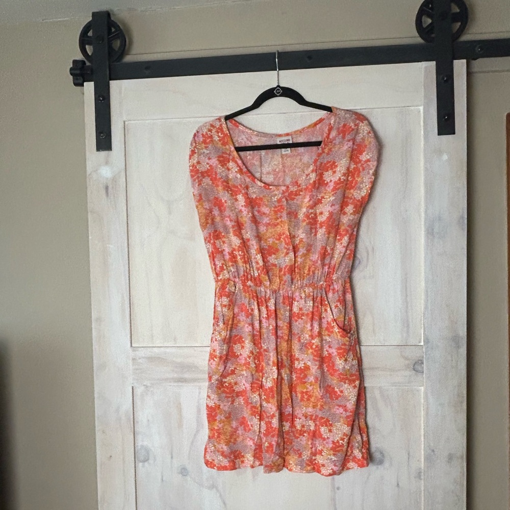 Mossimo dress pink/orange floral with pockets